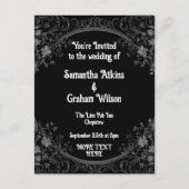 Vorlage für die gedruckte Hochzeitserklärung Postkarte (Vorderseite)