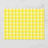 Vorlage für die gelbe Karierte Rezept-Karte Postkarte (Vorderseite)