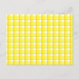 Vorlage für die gelbe Karierte Rezept-Karte Postkarte