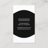 Vorlage für die Gestaltung der Visitenkarte (Rückseite)