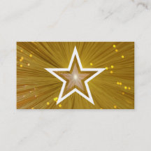 Vorlage für die Gold Star Visitenkarte - weiß Rück
