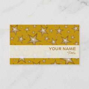 Vorlage für die Gold Stars Strip-Visitenkarte Visitenkarte