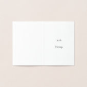 Vorlage für die Goldene Scallop-Seashell-Karte (Innenseite)