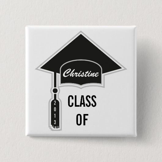 Vorlage für die Graduierungsklammern Button (Vorderseite)