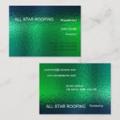 Vorlage für die grüne Hartglas-Visitenkarte Allgem Visitenkarte (Vorne/Hinten)