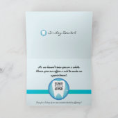 Vorlage für die Grußkarte Zahnpflege (Innenseite)