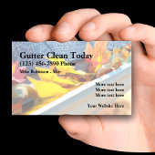 Vorlage für die Gutter Clearing Service Business C Visitenkarte
