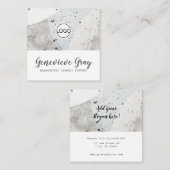 Vorlage für die handgefertigten, modernen Beton-Lo Quadratische Visitenkarte (Vorne/Hinten)