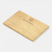 Vorlage für die Handschrift von Monogramm-Elegant- Post-it Klebezettel (angewinkelt)