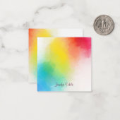 Vorlage für die Handschrift von Monogramm-Regenbog (Vorderseite/Rückseite Beispiel)