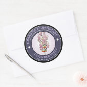 Vorlage für die hausgemachte Sirup-Beschriftung Runder Aufkleber (Umschlag)