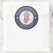 Vorlage für die hausgemachte Sirup-Beschriftung Runder Aufkleber (Tasche)