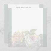 Vorlage für die Hochzeit (Vorne/Hinten)