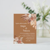 Vorlage für die Hochzeit im Herbst Postkarte (Stehend Vorderseite)