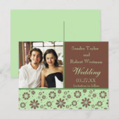 Vorlage für die Hochzeit von Fotokarten (Vorne/Hinten)