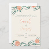 Vorlage für die Hochzeit von Wasserfarben (Vorne/Hinten)