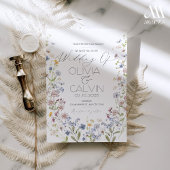 Vorlage für die Hochzeit von Wildblumen