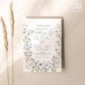 Vorlage für die Hochzeit von Wildblumen