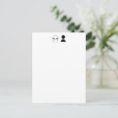 Vorlage für die Hochzeitsankündigung (Stehend Vorderseite)