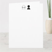 Vorlage für die Hochzeitsankündigung (Vorderseite)