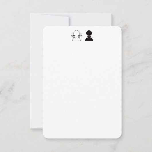 Vorlage für die Hochzeitsankündigung (Vorderseite)