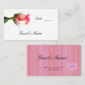 Vorlage für die Hochzeitskarte Platzkarte (Vorne/Hinten)