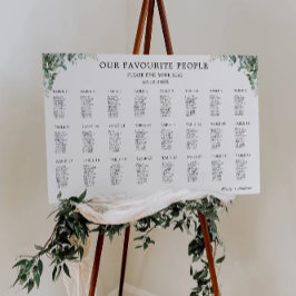 Vorlage für die Hochzeitskizze im Grünen Poster