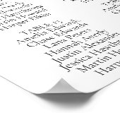 Vorlage für die Hochzeitsstimmung im Winterurlaub Poster (Ecke)