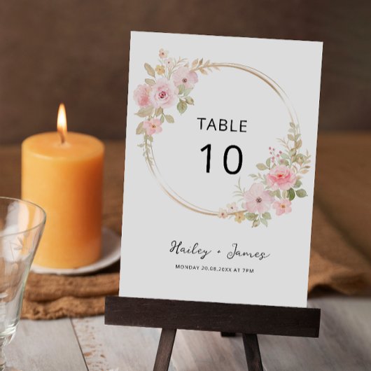 Vorlage für die Hochzeitstichtabelle der Rose