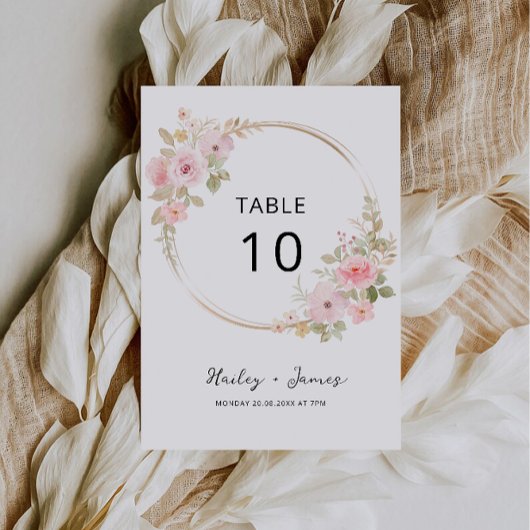 Vorlage für die Hochzeitstichtabelle der Rose