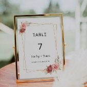 Vorlage für die Hochzeitstichtabelle der Rose