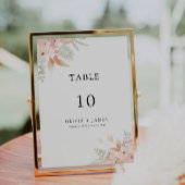 Vorlage für die Hochzeitstichtabelle der Wildblume