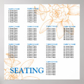 Vorlage für die Hochzeitstichtabelle Poster (Vorne)