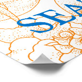 Vorlage für die Hochzeitstichtabelle Poster (Ecke)