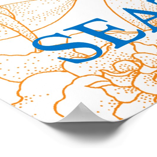 Vorlage für die Hochzeitstichtabelle Poster (Ecke)