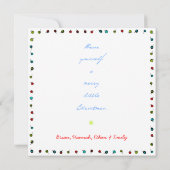 Vorlage für die Holiday Card (Rückseite)