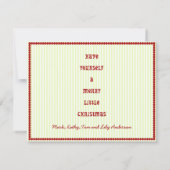 Vorlage für die Holiday-Fotokarte (Rückseite)