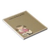 Vorlage für die Hühnersorte Notizblock (angewinkelt)