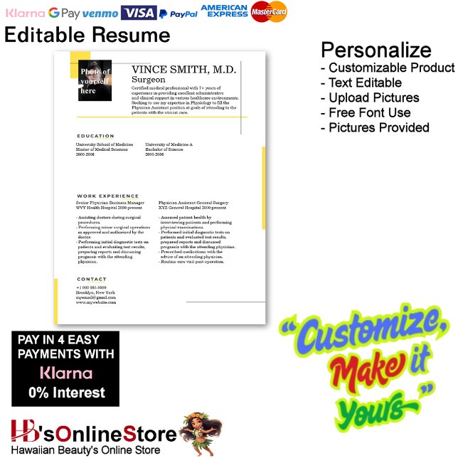 Vorlage für die individuell anpassbare Menge mit F Briefbogen (Customizable Resume Template with Photo Letterhead 11.)