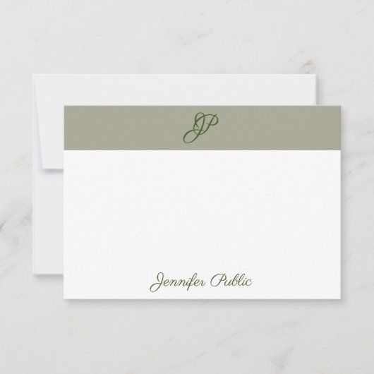 Vorlage für die Kalligraphie Monogramm Name Elegan (Vorderseite)