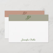 Vorlage für die Kalligraphie Monogramm Name Elegan (Vorne/Hinten)