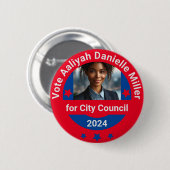 Vorlage für die Kampagne "Benutzerdefiniertes Foto Button (Vorne & Hinten)