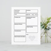 Vorlage für die Krankenpflege Blank Mediation (Stehend Vorderseite)