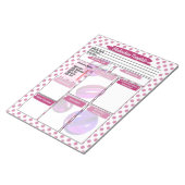 Vorlage für die Krankenpflege von Studierenden Notizblock (angewinkelt)