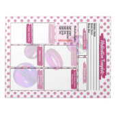 Vorlage für die Krankenpflege von Studierenden Notizblock (Vorderseite)