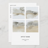 Vorlage für die Künstlerkarte Collage (Vorne/Hinten)