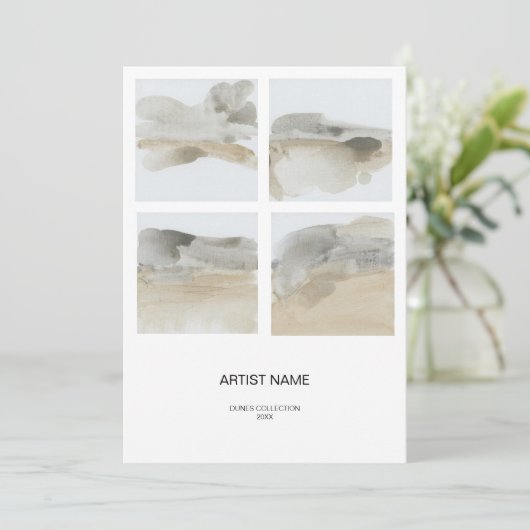 Vorlage für die Künstlerkarte Collage (Stehend Vorderseite)