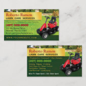 Vorlage für die Landschaftsschutzmäher für die Vis Visitenkarte (Vorne/Hinten)