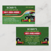 Vorlage für die Landschaftsschutzmäher für die Vis Visitenkarte (Vorne/Hinten)