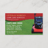 Vorlage für die Landschaftsschutzmäher für die Vis Visitenkarte (Rückseite)